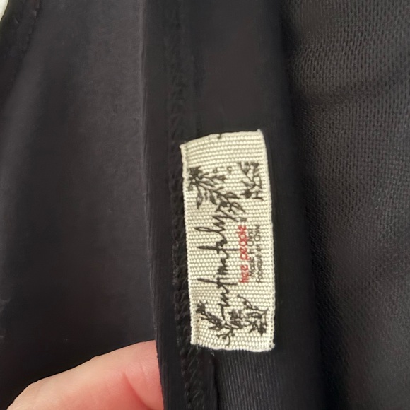 Free People Black Double V Neck Keep It Sleek Bodysuit Size Small - Picture 8 of 8